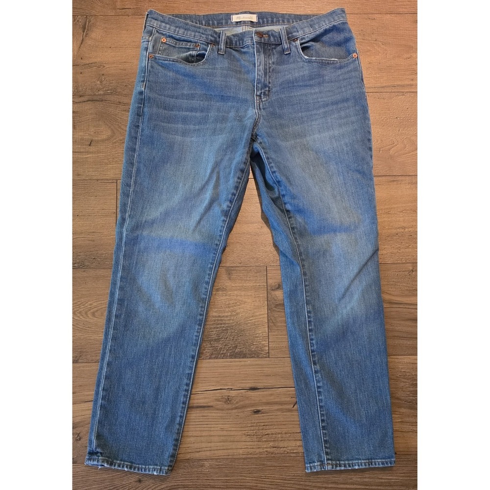Madewell Women's Jeans Size 30 The Slim BoyJean Ankle Hi-Rise Medium  Wash 34x27
